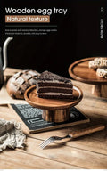 Acacia Wood Dessert Plate