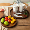 Japanese Walnut Round Tray