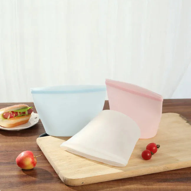 FreshLock Reusable Silicone Food Bags
