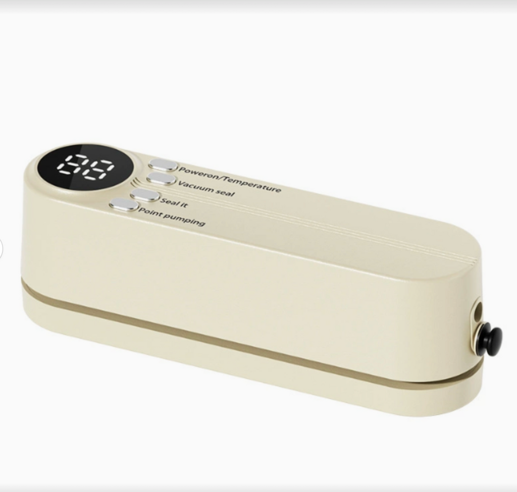 FreshLock Pro Wireless Vacuum Sealer with English feature text