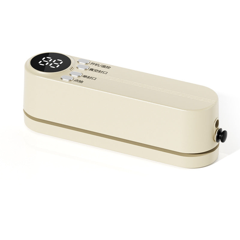 FreshLock Pro Wireless Vacuum Sealer - Classic Beige front view