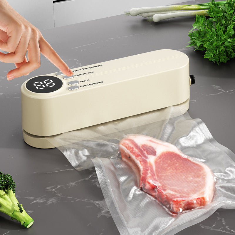 FreshLock Pro vacuum sealing food in a bag