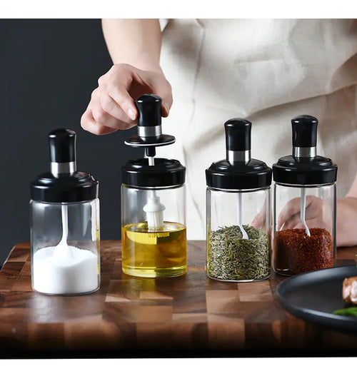 FreshLock Airtight Glass Spice Jar